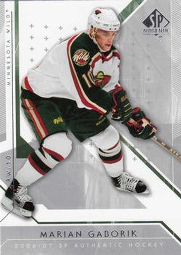 #53 Marian Gaborik - Minnesota Wild - 2006-07 SP Authentic Hockey