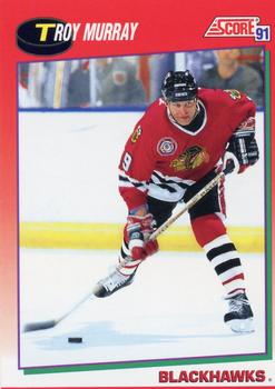 #53 Troy Murray - Chicago Blackhawks - 1991-92 Score Canadian Hockey
