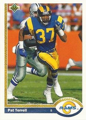 #53 Pat Terrell - Los Angeles Rams - 1991 Upper Deck Football