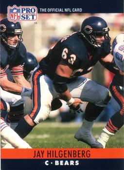 #53 Jay Hilgenberg - Chicago Bears - 1990 Pro Set Football