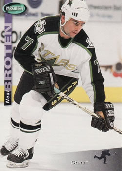 #53 Neal Broten - Dallas Stars - 1994-95 Parkhurst Hockey