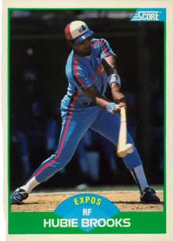 #53 Hubie Brooks - Montreal Expos - 1989 Score Baseball