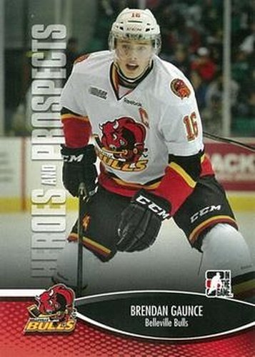 #53 Brendan Gaunce - Belleville Bulls - 2012-13 In The Game Heroes and Prospects Hockey