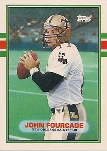 #53T John Fourcade - New Orleans Saints - 1989 Topps Traded Football