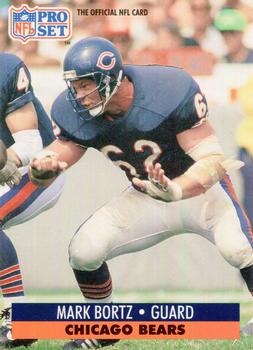 #453 Mark Bortz - Chicago Bears - 1991 Pro Set Football