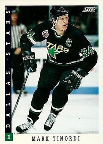 #53 Mark Tinordi - Dallas Stars - 1993-94 Score Canadian Hockey
