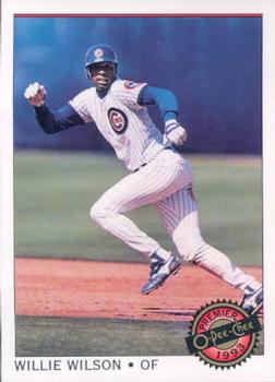 #53 Willie Wilson - Chicago Cubs - 1993 O-Pee-Chee Premier Baseball