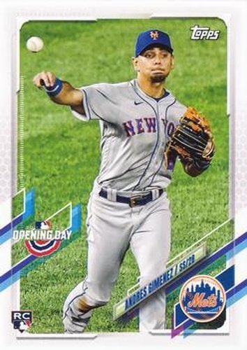#53 Andres Gimenez - New York Mets - 2021 Topps Opening Day Baseball