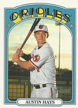 #53 Austin Hays - Baltimore Orioles - 2021 Topps Heritage Baseball