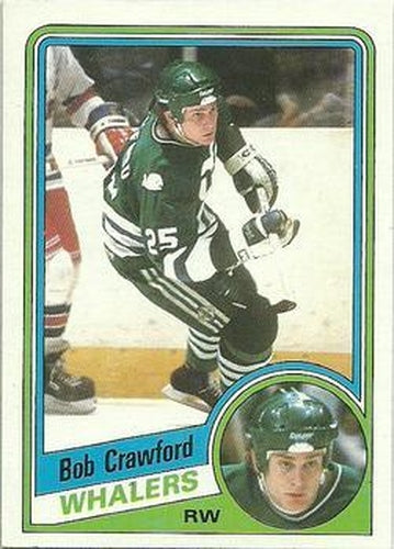 #53 Bob Crawford - Hartford Whalers - 1984-85 Topps Hockey