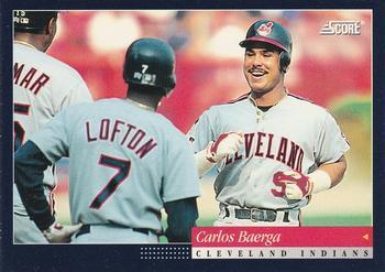 #53 Carlos Baerga - Cleveland Indians -1994 Score Baseball