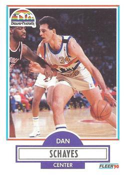 #53 Danny Schayes - Denver Nuggets - 1990-91 Fleer Basketball
