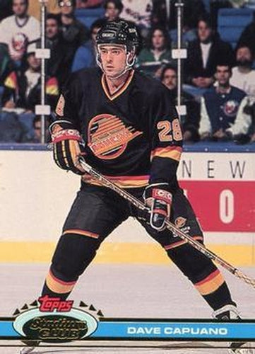 #53 Dave Capuano - Vancouver Canucks - 1991-92 Stadium Club Hockey