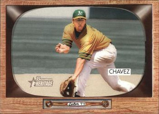#53 Eric Chavez - Oakland Athletics - 2004 Bowman Heritage Baseball
