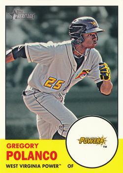#53 Gregory Polanco - West Virginia Power - 2012 Topps Heritage Minor League Baseball