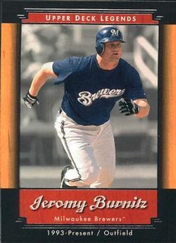 #53 Jeromy Burnitz - Milwaukee Brewers - 2001 Upper Deck Legends Baseball