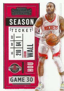 #53 John Wall - Houston Rockets - 2020-21 Panini Contenders Basketball