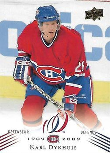 #53 Karl Dykhuis - Montreal Canadiens - 2008-09 Upper Deck Montreal Canadiens Centennial Hockey