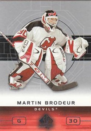 #53 Martin Brodeur - New Jersey Devils - 2002-03 SP Authentic Hockey
