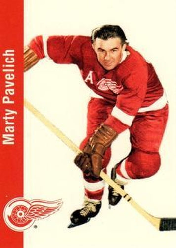 #53 Marty Pavelich - Detroit Red Wings - 1994 Parkhurst Missing Link 1956-57 Hockey
