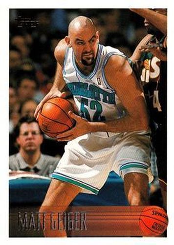 #53 Matt Geiger - Charlotte Hornets - 1996-97 Topps Basketball