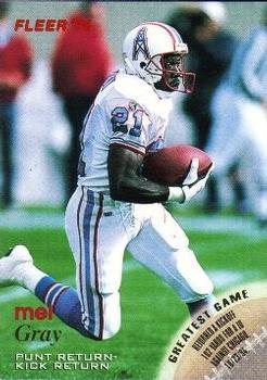 #53 Mel Gray - Houston Oilers - 1996 Fleer Football