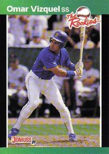 #53 Omar Vizquel - Seattle Mariners - 1989 Donruss The Rookies Baseball