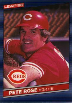 #53 Pete Rose - Cincinnati Reds - 1986 Leaf Baseball