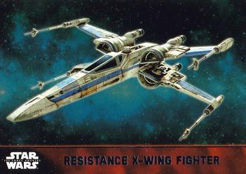 #53 Resistance X-Wing Fighter - 2015 Topps Star Wars The Force Awakens