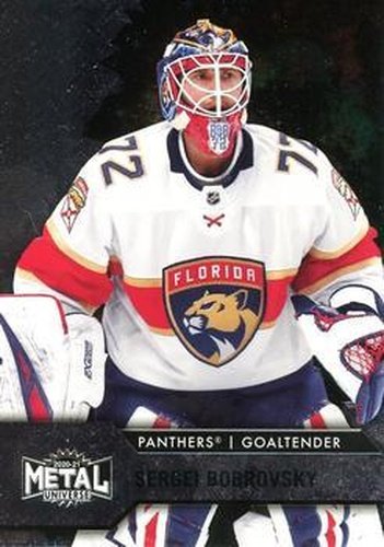 #53 Sergei Bobrovsky - Florida Panthers - 2020-21 Skybox Metal Universe Hockey