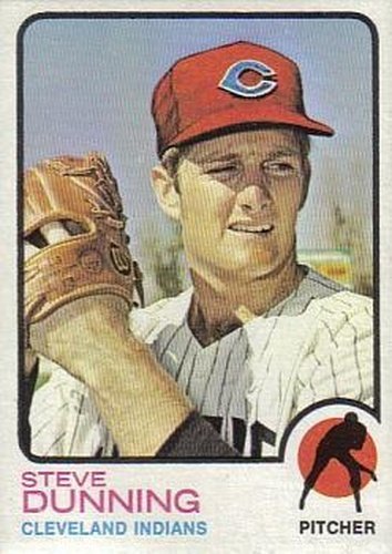 #53 Steve Dunning - Cleveland Indians - 1973 Topps Baseball