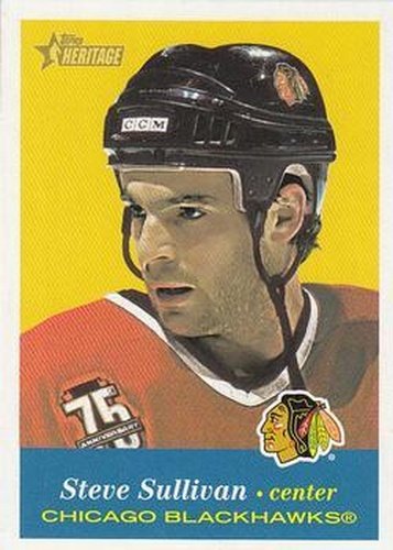 #53 Steve Sullivan - Chicago Blackhawks - 2001-02 Topps Heritage Hockey