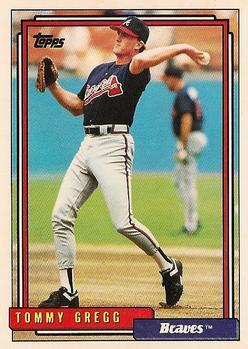 #53 Tommy Gregg - Atlanta Braves - 1992 Topps Baseball
