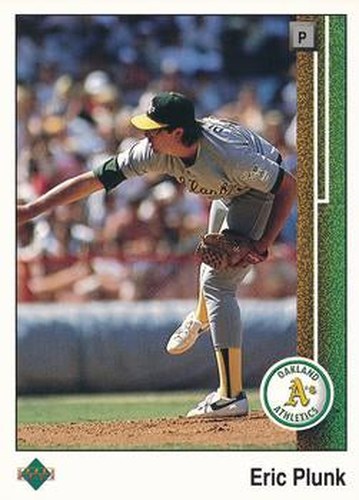 #353 Eric Plunk - Oakland Athletics - 1989 Upper Deck Baseball