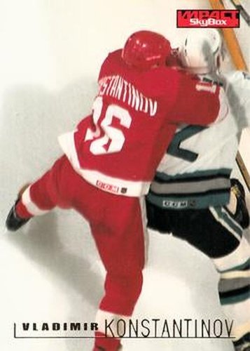 #53 Vladimir Konstantinov - Detroit Red Wings - 1995-96 SkyBox Impact Hockey