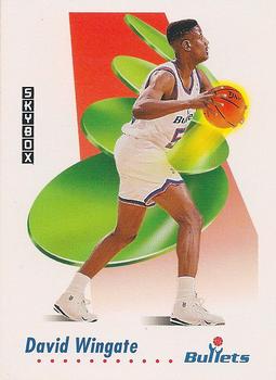 #653 David Wingate - Washington Bullets - 1991-92 SkyBox Basketball