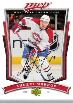 #53 Andrei Markov - Montreal Canadiens - 2007-08 Upper Deck MVP Hockey