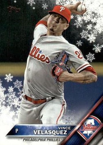 #HMW53 Vince Velasquez - Philadelphia Phillies - 2016 Topps Holiday Baseball
