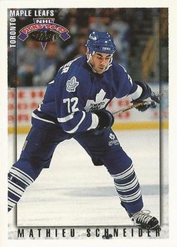#53 Mathieu Schneider - Toronto Maple Leafs - 1996-97 Topps NHL Picks Hockey