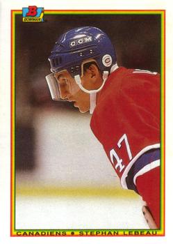 #53 Stephan Lebeau - Montreal Canadiens - 1990-91 Bowman Hockey