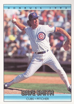 #53 Dave Smith - Chicago Cubs - 1992 Donruss Baseball