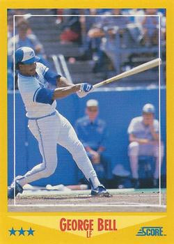 #540 George Bell - Toronto Blue Jays - 1988 Score Baseball