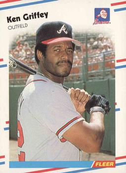#540 Ken Griffey - Atlanta Braves - 1988 Fleer Baseball