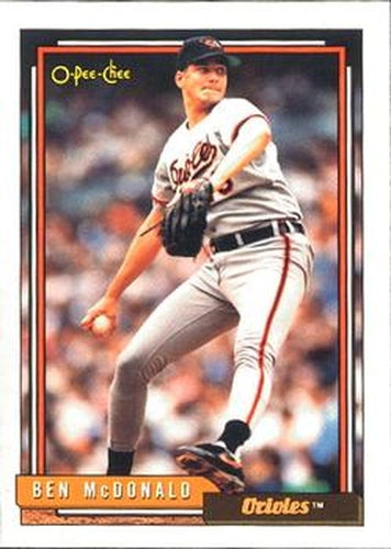 #540 Ben McDonald - Baltimore Orioles - 1992 O-Pee-Chee Baseball
