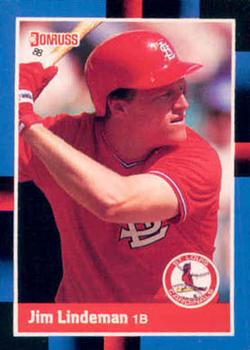#540 Jim Lindeman - St. Louis Cardinals - 1988 Donruss Baseball