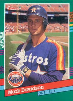 #540 Mark Davidson - Houston Astros - 1991 Donruss Baseball