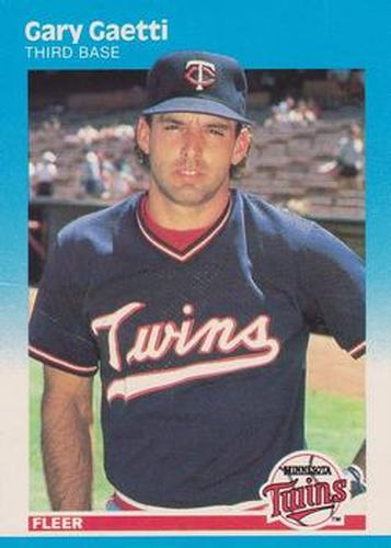 #540 Gary Gaetti - Minnesota Twins - 1987 Fleer Baseball