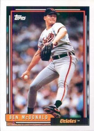 #540 Ben McDonald - Baltimore Orioles - 1992 Topps Baseball