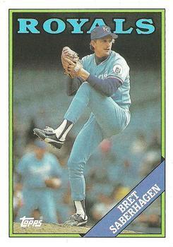 #540 Bret Saberhagen - Kansas City Royals - 1988 Topps Baseball