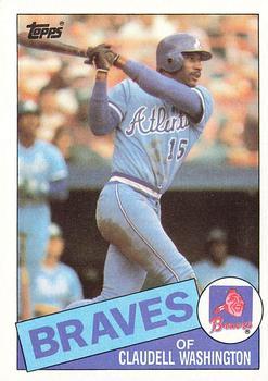#540 Claudell Washington - Atlanta Braves - 1985 Topps Baseball